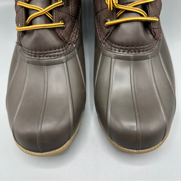 Sperry Saltwater Nylon Rain Snow Duck Boots Mens size 10.5 Brown - Picture 3 of 12
